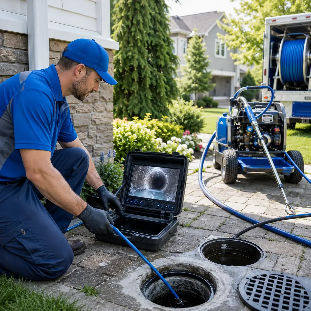 Outdoor drain cleaning professionals serving Van Vleck, TX